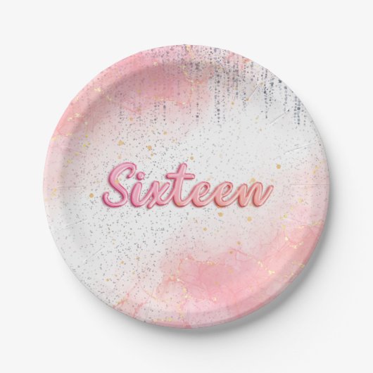 Sweet 16 Party Teller (Vorderseite)