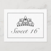 Sweet 16 Party UAWG Ankündigung Einladung Postkarte (Vorderseite)