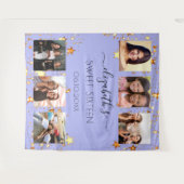 Sweet 16 Party Violett Gold Foto Collage Wandteppich (Vorderseite (Horizontal))