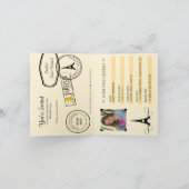 Sweet 16. Passport-Einladung Einladung (Innenseite)