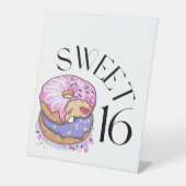 Sweet 16 Pedestal Sign Sockelschild (Vorderseite)