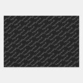 Sweet 16 Personalisiert Foto und Name Schwarz-weiß Geschenkpapier Set (Vorderseite 3)