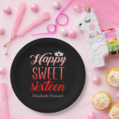 Sweet 16 Personalisiert Paper Pappteller (Party)