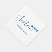 Sweet 16 Personalisiert Paper Serviette (Ecke)