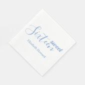 Sweet 16 Personalisiert Paper Serviette (Ecke)