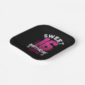 Sweet 16 Personalisiert Pappteller (Gewinkelt)