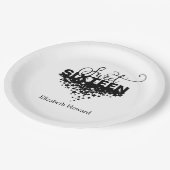 Sweet 16 Personalisiert Pappteller (Schrägansicht)