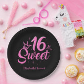 Sweet 16 Personalisiert Pappteller (Party)