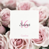 Sweet 16 Personalisiert Serviette