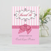 Sweet 16 - Personalisierte Einladungen zur Geburts (Stehend Vorderseite)