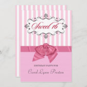 Sweet 16 - Personalisierte Einladungen zur Geburts (Vorne/Hinten)