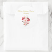 Sweet 16  Personalized Floral Stickers (Tasche)