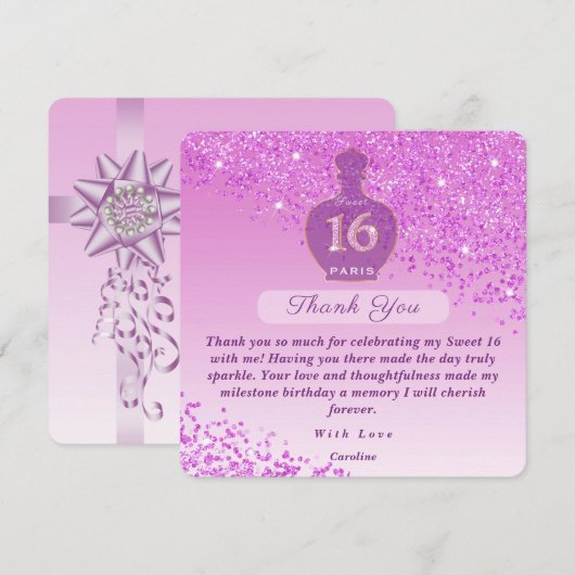 Sweet 16 Pink Blush Duftstudio Danke (Vorne/Hinten)