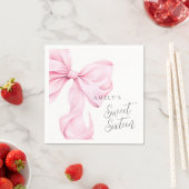 Sweet 16 Pink Bow Paper Napkin Serviette (Beispiel)