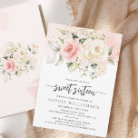 Sweet 16 Pink Floral Geburtstagsparty Einladung<br><div class="desc">Niedliche moderne und elegante Sweet 16 Geburtstagsfeier Einladungen. Die Vorlage, die leicht bearbeitet werden kann, und der Text wird durch Klicken auf die Schaltfläche "Personalisieren" durch Ihre eigenen Daten ersetzt. Für weitere Anpassungen, verwenden Sie unser Design-Tool, um diese Vorlage zu ändern. TIPP: Karo der anderen Geburtstagsartikel in dieser Sammlung unten....</div>