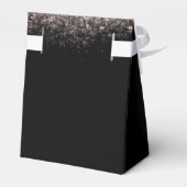 Sweet 16 Pink Glitzer & Black Birthday Geschenkschachtel (Rückseite)