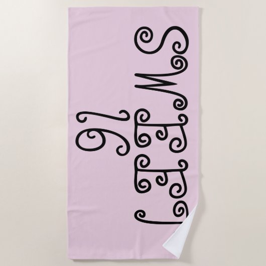 SWEET 16 PINK Strandtücher (Vorderseite)