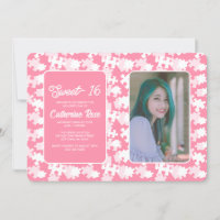 Sweet 16 Pink und White Puzzle Foto