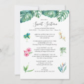 Sweet 16 Pool Party Geburtstag Einladungen (Vorderseite)