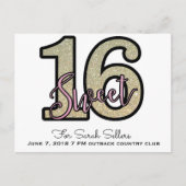 Sweet 16 Postkarten (Vorderseite)