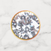 Sweet 16 Princess Diamond auf Pink & Black Konfetti (Klein Vorderseite)