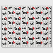 Sweet 16 Quinceanera Panda Geschenkpapier (Flach)
