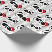 Sweet 16 Quinceanera Panda Geschenkpapier (Ecke)