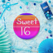 Sweet 16 Rainbow Pappteller (Party)