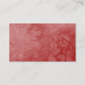 Sweet 16 Red Blush Bloral Butterfly UAWG Umschließ Visitenkarte (Rückseite)