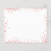 Sweet 16 Red Dress Weiß Save the Date (Rückseite)