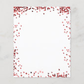 Sweet 16 Red White Kleid Budget Einladung Flyer (Hinten)