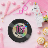 Sweet 16 Rock Music Party Personalisiert Pappteller (Party)