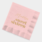 Sweet 16 Rosa und Gold Foil Stamps Servietten Mit Folie (Links)