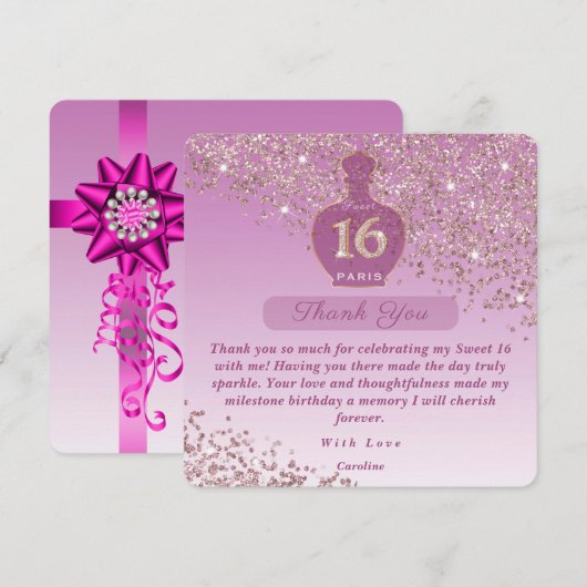 Sweet 16 Rosé Duftstudio Danke (Vorne/Hinten)