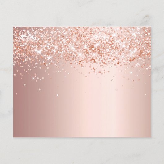 Sweet 16 Rose errötet Foto Save the Date Flyer (Hinten)