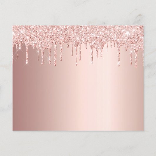 Sweet 16 Rose errötet Foto Save the Date Flyer (Hinten)