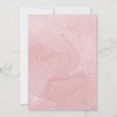 Sweet 16 Rose Gold Blush Aquarell Blume Kleid Einladung (Rückseite)