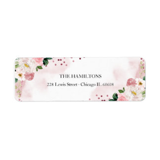 Sweet 16 Rose Gold Blush Wasserfarbe Blütenfarben