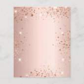 Sweet 16 Rose Gold Einladung (Rückseite)