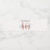 Sweet 16 Rose Gold Foil Wasserflaschenetikett (Einzelnes Label)