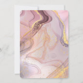 Sweet 16 Rose Gold Glitzer Einladung (Rückseite)