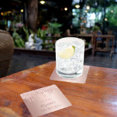 Sweet 16 Rose Gold Glitzer Tropfen erröten Rechteckiger Pappuntersetzer