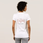 Sweet 16 Rose Gold Moderne Glitzer Typografie T-Shirt (Schwarz voll)
