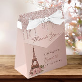 Sweet 16 Rose gold Paris vielen Dank Geschenkschachtel