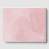 Sweet 16 Rose Gold Pink Aquarell Blume Kleid Gästebuch (Rückseite)