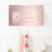 Sweet 16 Rose Gold Roush Foto Diamanten Banner (Insitu)