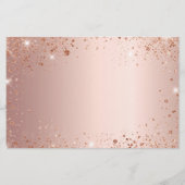 Sweet 16 Rose Gold Save the Date Karte (Rückseite)