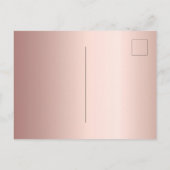 Sweet 16 Rose Gold Schwarz Diamanten Glas Postkarte (Rückseite)