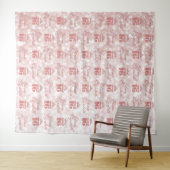 Sweet 16 Rose Gold Step and Repeat Party Wandteppich (Beispiel (Horizontal))