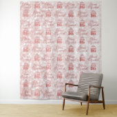 Sweet 16 Rose Gold Step and Repeat Party Wandteppich (Beispiel)